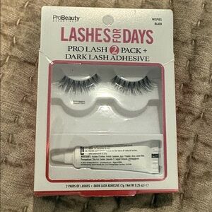 ProBeauty Lashes for Days 2  Pack dark lash adhesive